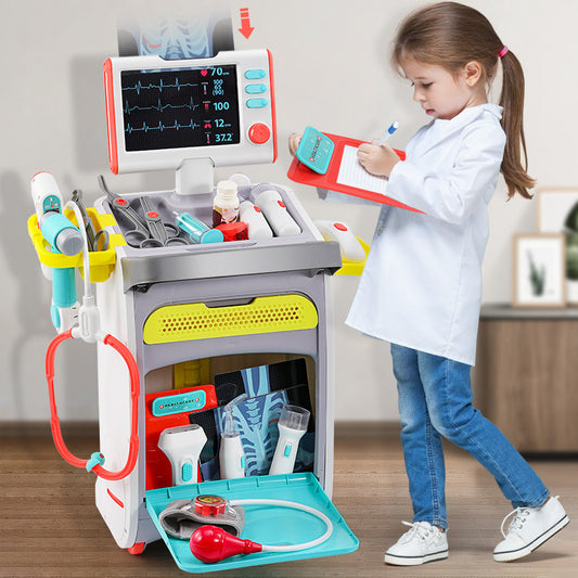 Children's Pretend Play Doctor Toy Set for Girls, Medical Tools, Educational Injection Play for Pretend Nurse Examination