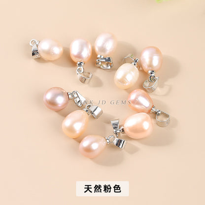 8Mm Natural Freshwater Pearl Rice Bead Pendant