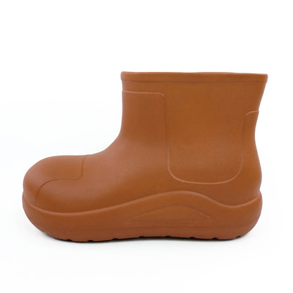 Fleece thermal rain shoes