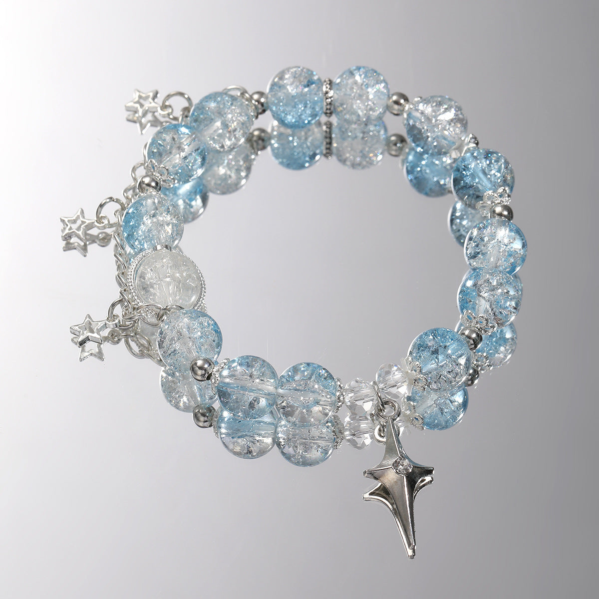 Glass Bead Butterfly Bracelet