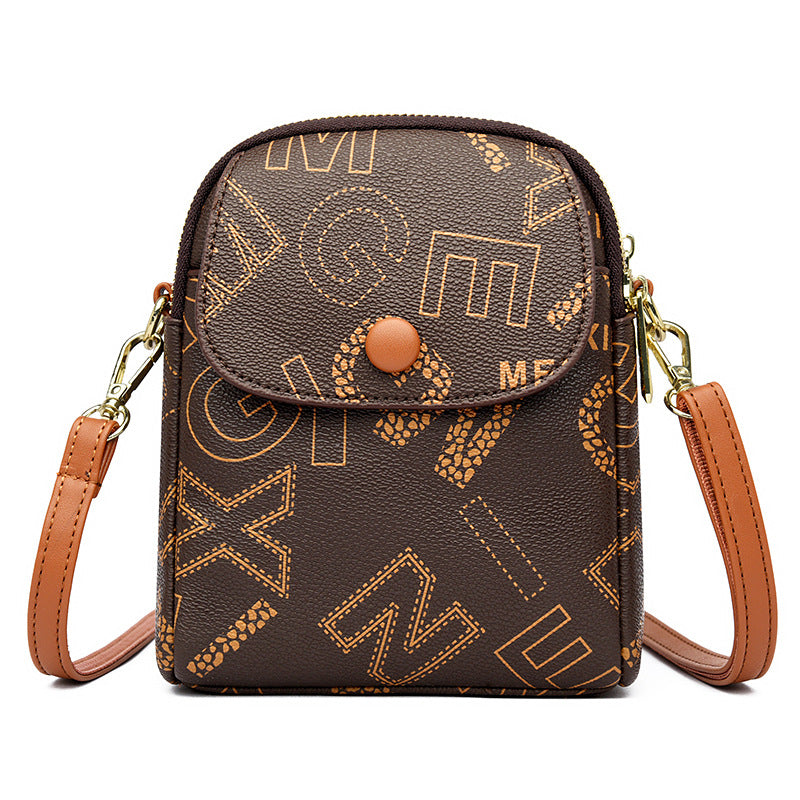 Printed shoulder women's bag