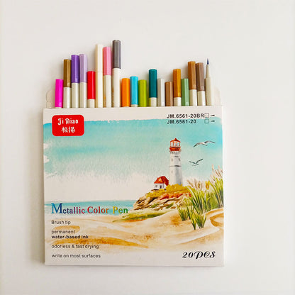 Metal Pen 30 Color Set Water-based Marker