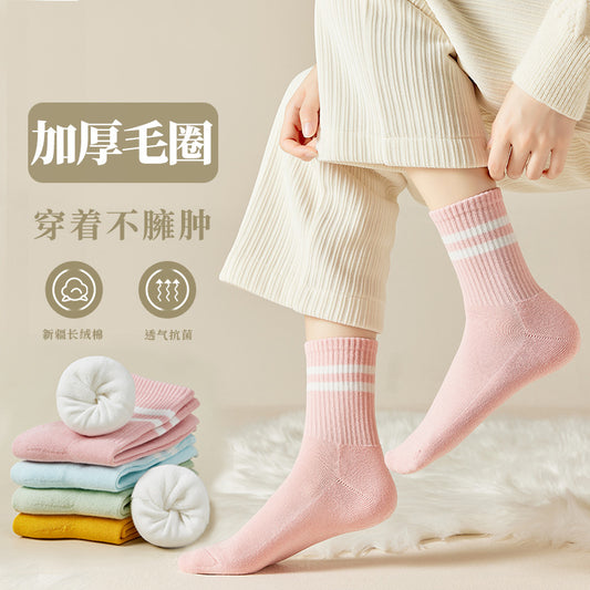 Women's Thick Fleece-Lined Warm Crew Socks