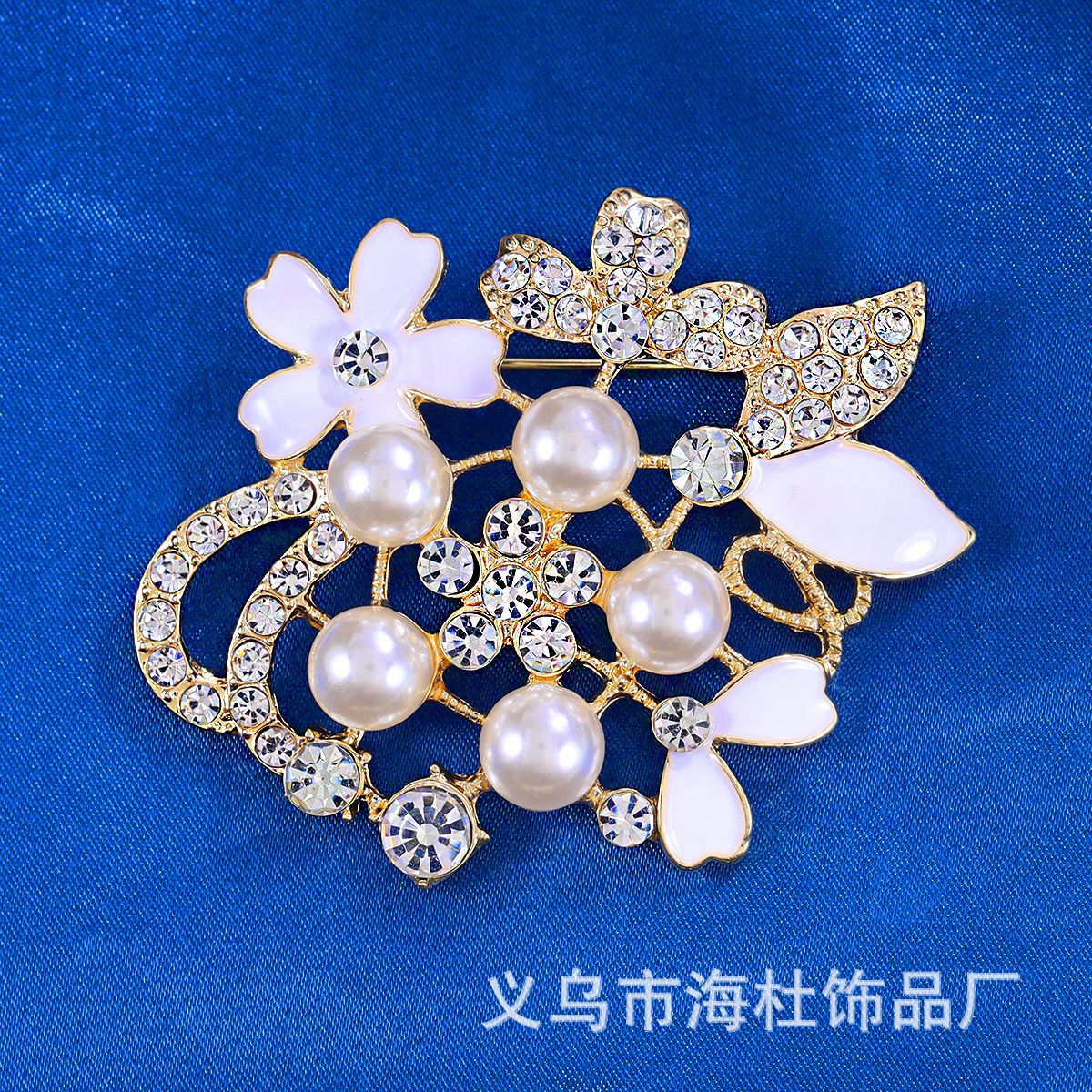 Brooch High-end Diamond Flowers