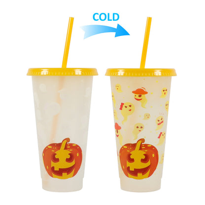 710Ml temperature-sensitive plastic color-changing cup