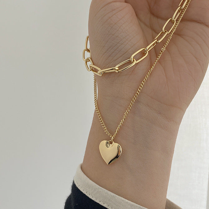 Love pendant sweater chain long new