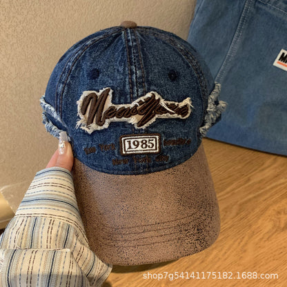 Vintage Washed Denim Cap