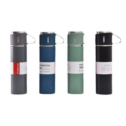 Stainless steel spray thermos cup set