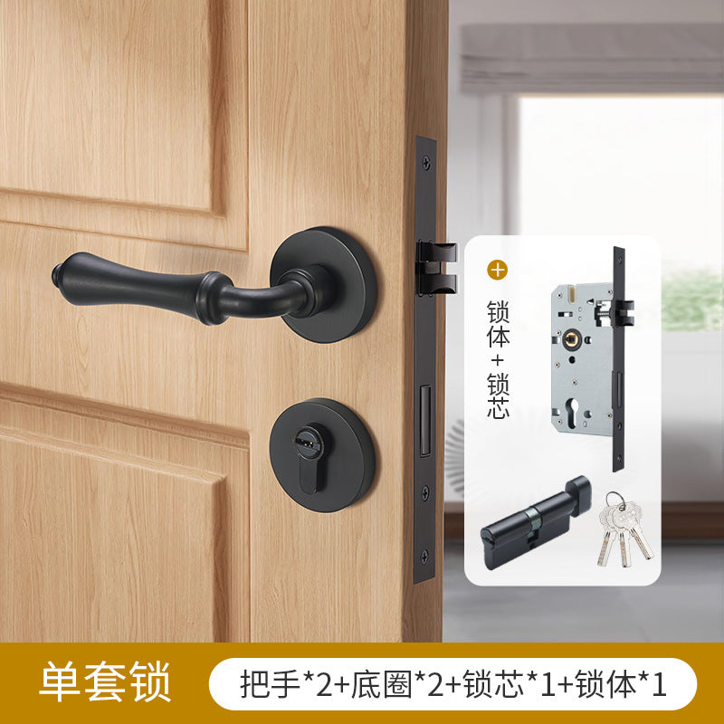 Brass door lock silent magnetic attraction