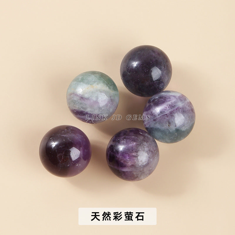 16Mm natural powder crystal ball non-porous beads round beads