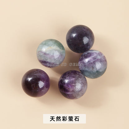 16Mm natural powder crystal ball non-porous beads round beads