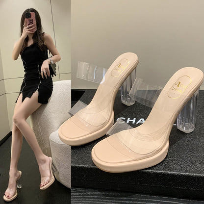 High Heel Slippers Women