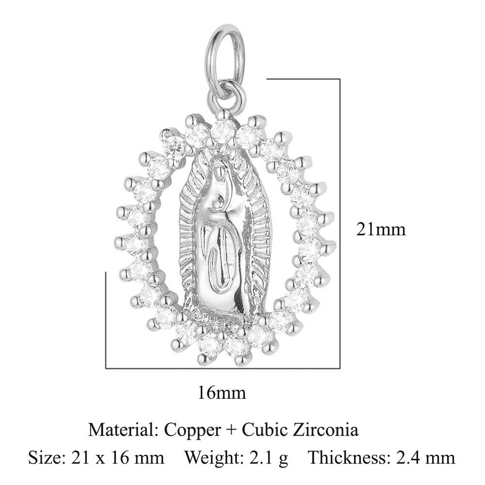 Virgin Angel Copper Zircon Pendant