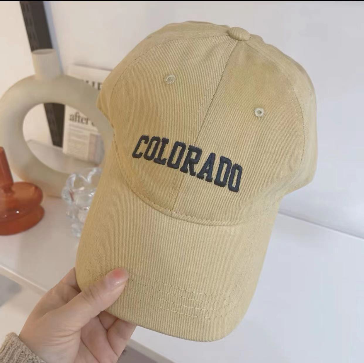 Gorra de béisbol con cabeza grande 