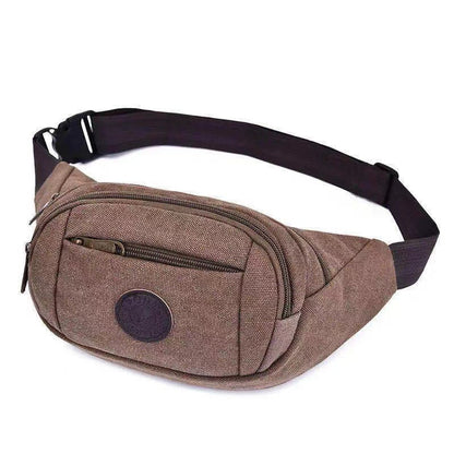 Men's waist bags wholesale canvas phone bags