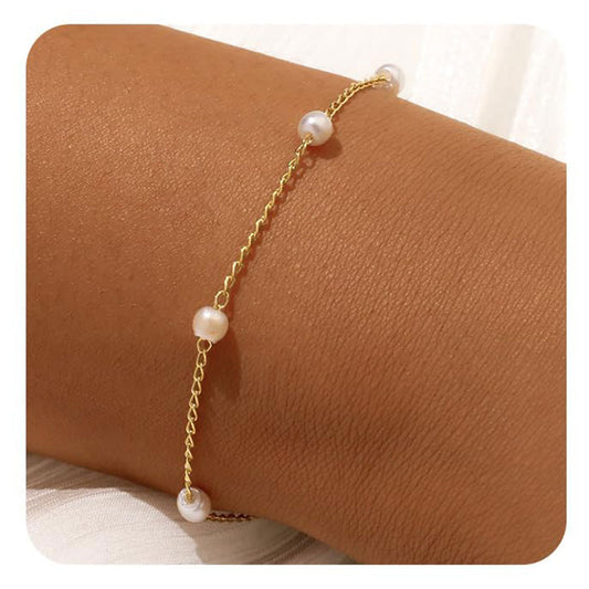 Golden Pearl Bracelet