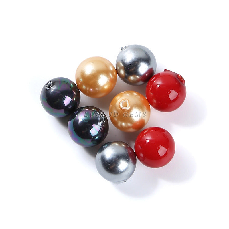 3-14Mm strong light Nanyang deep sea shell half hole beads