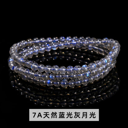 7A Natural Blue Gray Moonlight Multi-circle Bracelet