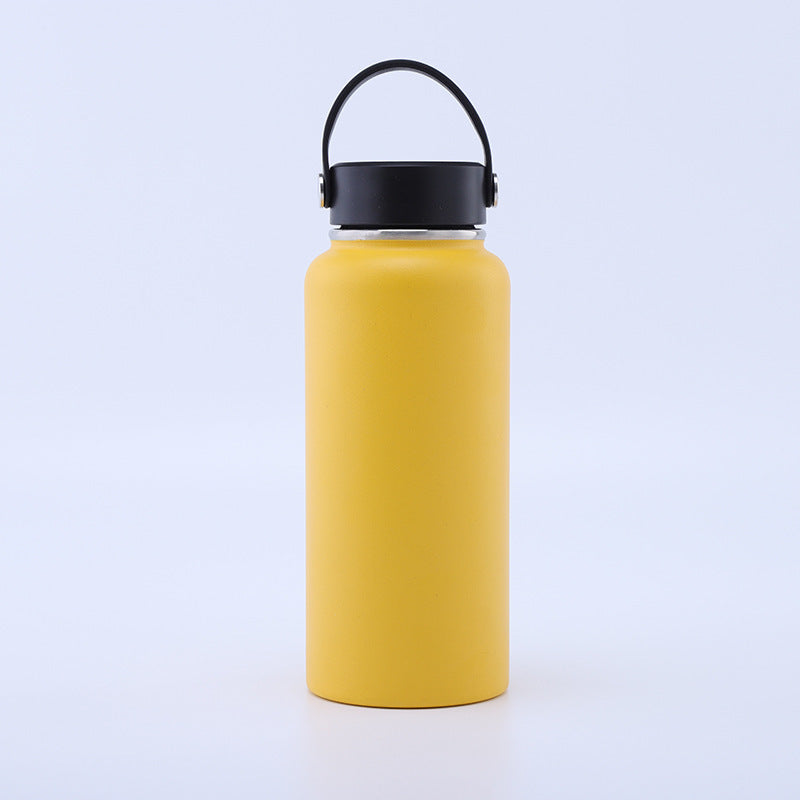 Powder-Coated 304 Stainless Steel Water Bottle, Outdoor Portable