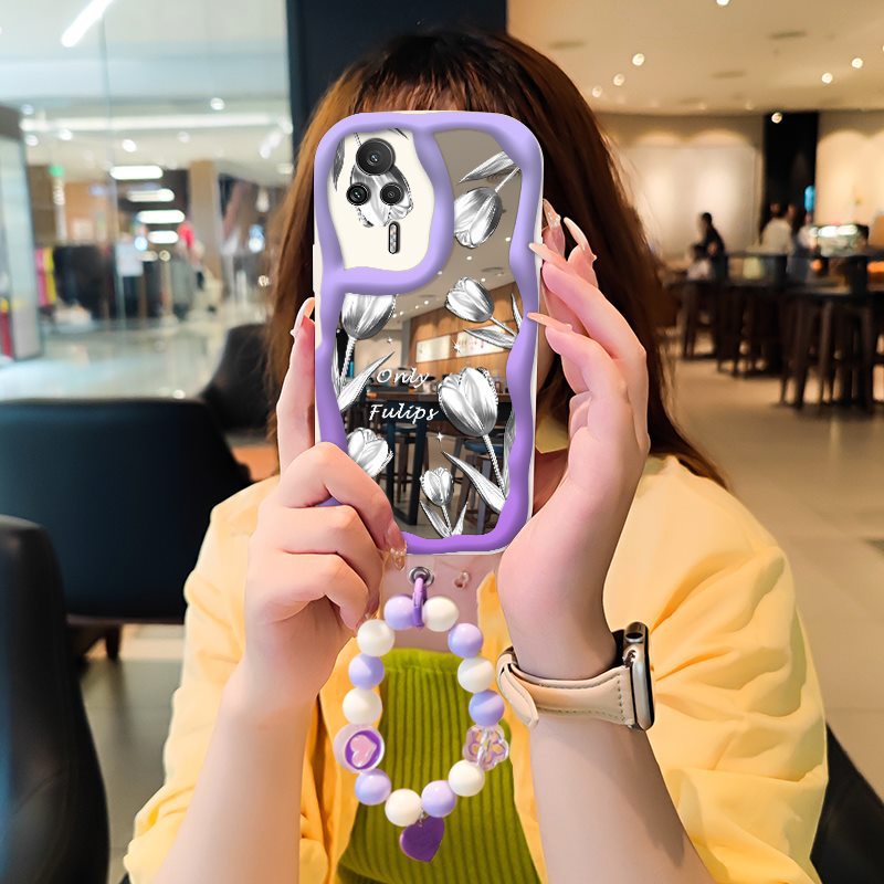 Redmi K60E Cute Tulip Mirror Case