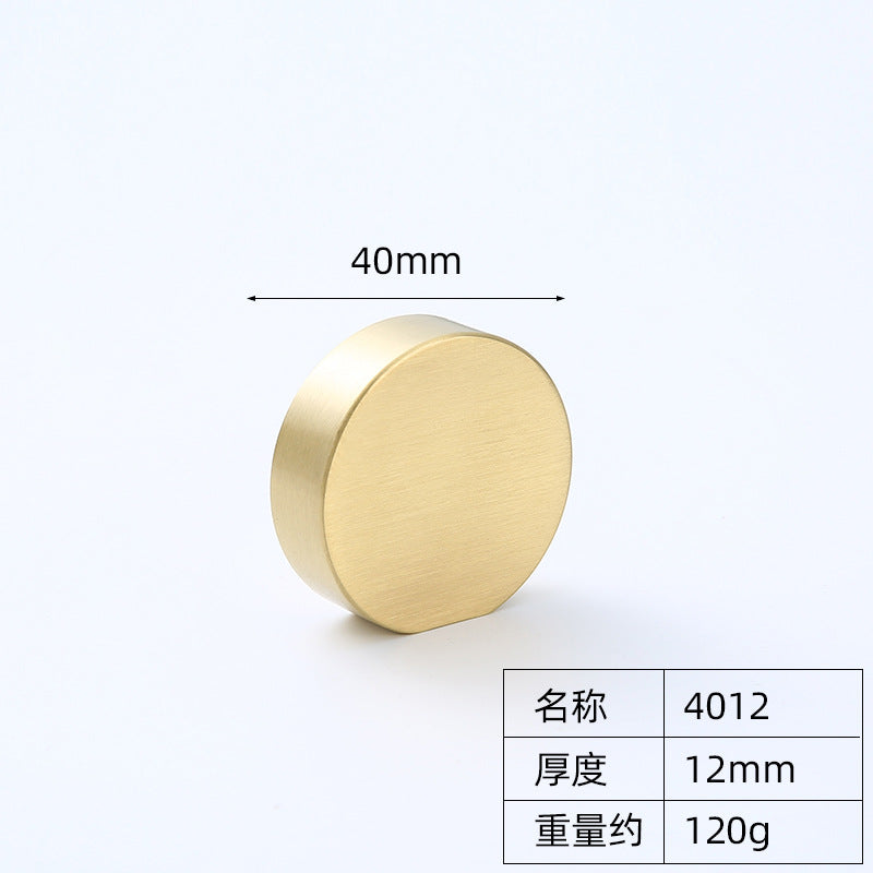 Round single hole cabinet door furniture handle