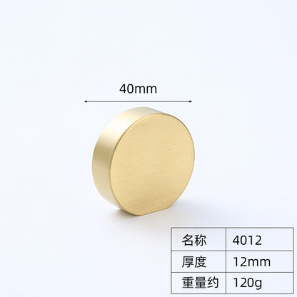 Round single hole cabinet door furniture handle