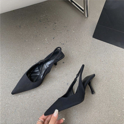 French high heels black