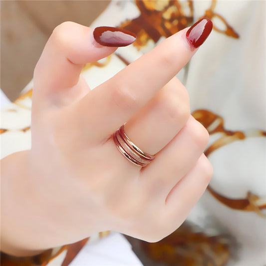 Titanium steel ring fashion