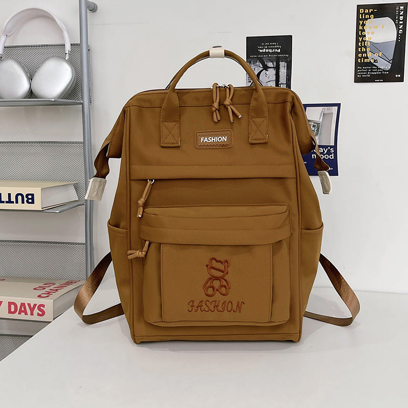 Large capacity backpack for college students