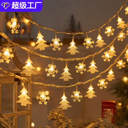 Christmas Lights Outdoor Christmas Tree Elk Snowflake Star Lights