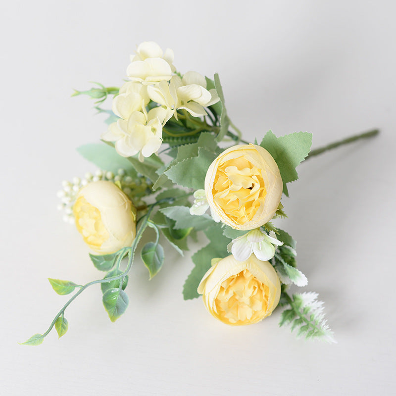 Dreamy peony artificial flower wedding bouquet