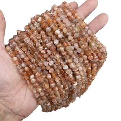 6-8Mm natural golden sunstone shaped beads