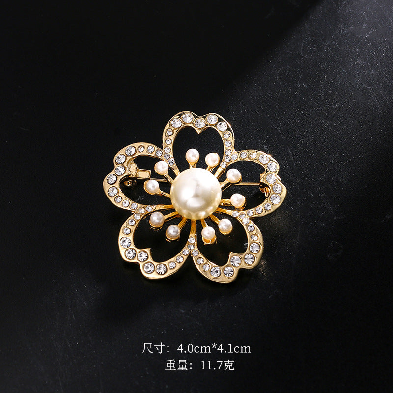 Swan Pearl Brooch