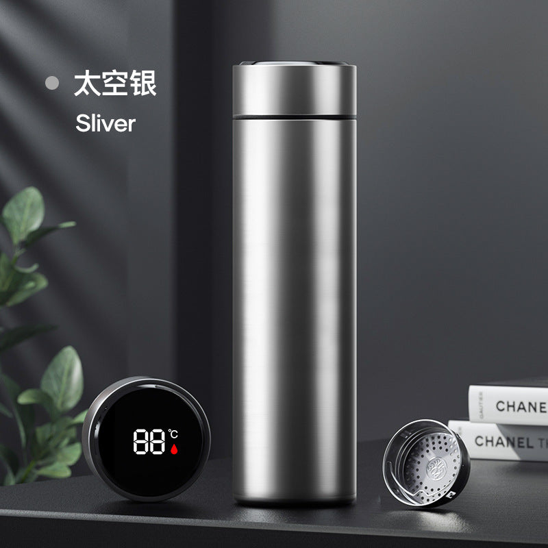 Intelligent temperature display thermos cup