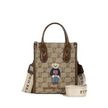 Cute bear texture phone bag