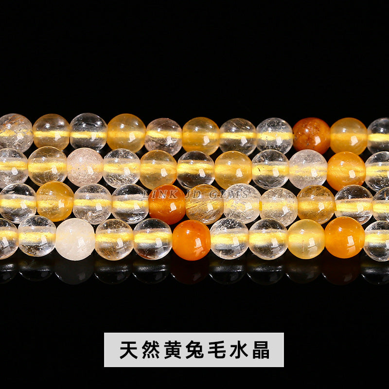 3Mm natural jade round beads garnet powder crystal loose beads