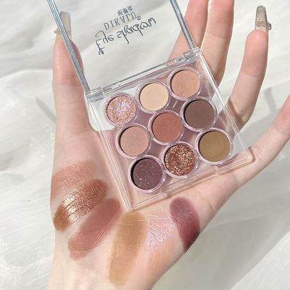 Peach Nine-Color Eyeshadow Palett