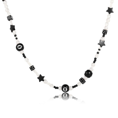 Black Rice Bead Necklace Wholesale