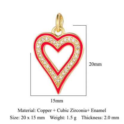 Love Lock Cross Heartbeat Crown Pendant Accessories