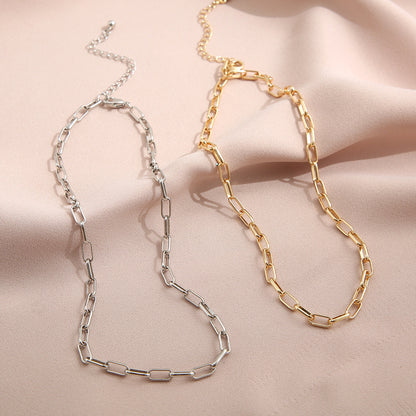 Punk Alloy Metal Necklace Wholesale