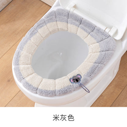 Winter Thick Plush Toilet Seat Cover, Universal for All Seasons