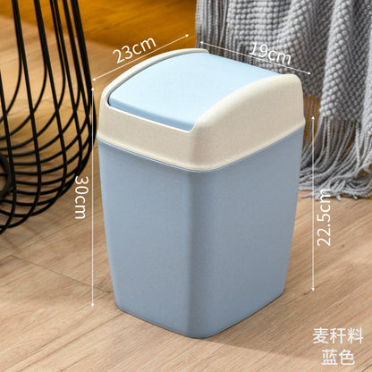 High-End Square Trash Bin with Lid