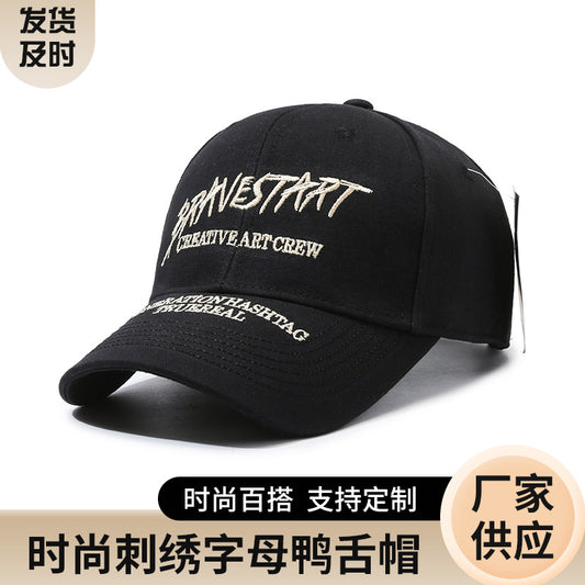 Embroidered Letter Spring/Summer Trendy Baseball Cap