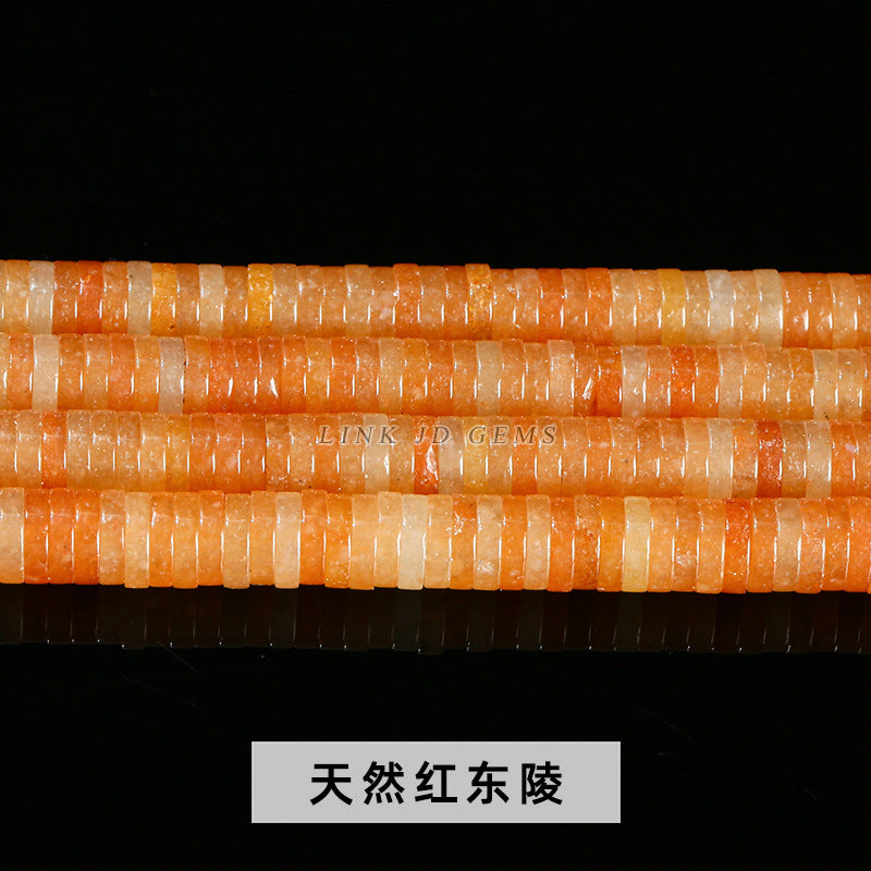 6 * 1Mm natural stone right-angle spacer loose beads