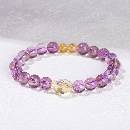 7A Natural Ice Transparent Amethyst Bracelet