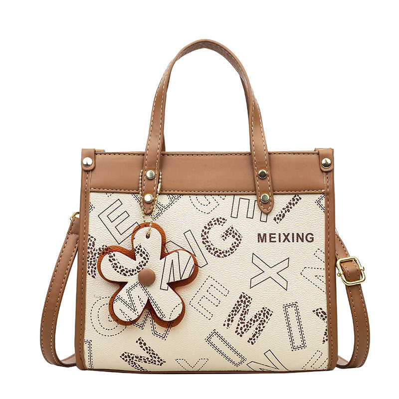 Vintage letter print fashion women's bag