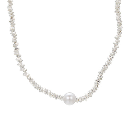 Temperament pearl clavicle necklace