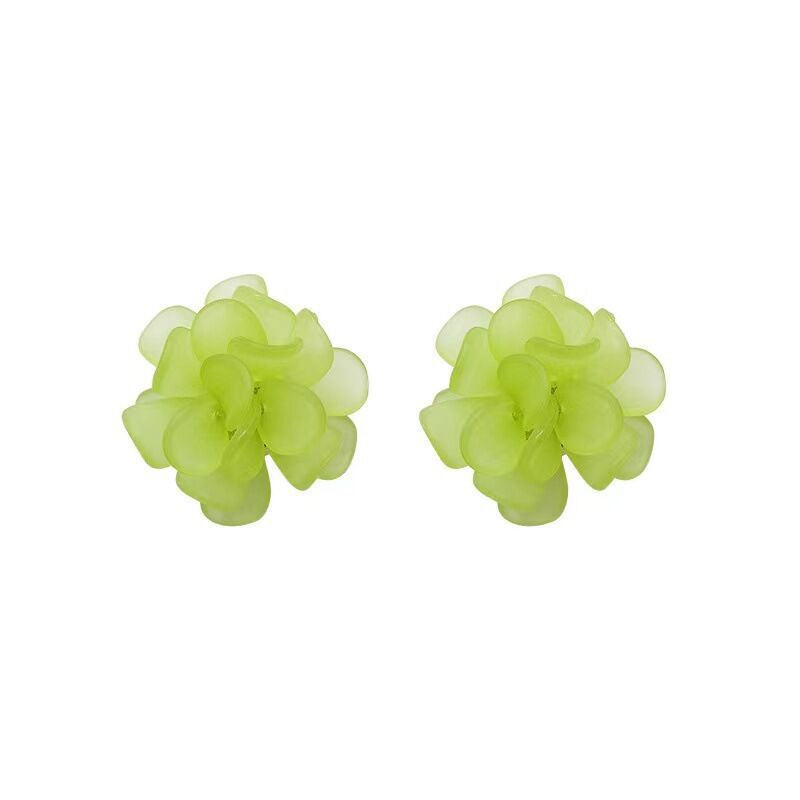 Sweet temperament flower stud earrings