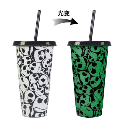 710Ml temperature-sensitive plastic color-changing cup