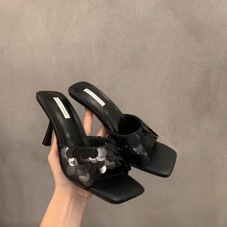 Summer high heels sandals